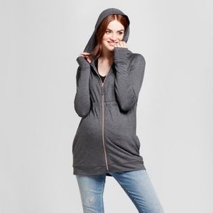 Maternity Zip Up Sweater by Isabel Maternity